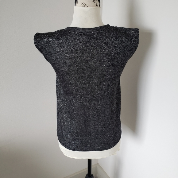 🥂🍾bebe sparkly lurex crop top size small - Picture 4 of 6